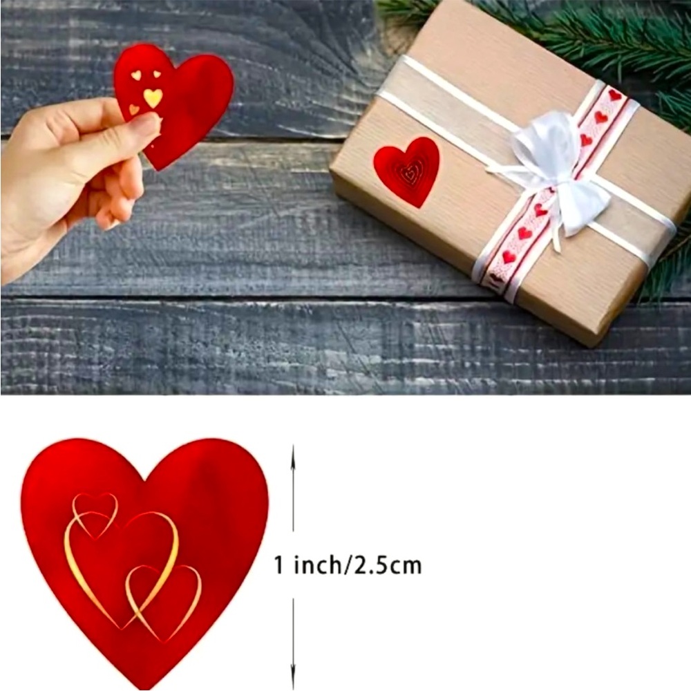 Heart Stickers -NWT 500 total.